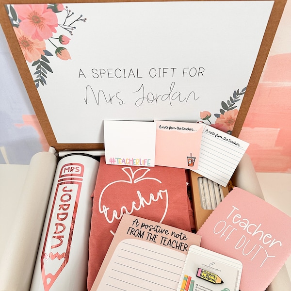 Teacher Gift Box | Personalized Teacher Gift Set | Teacher Gift | Teacher Appreciation | Customizable Gift