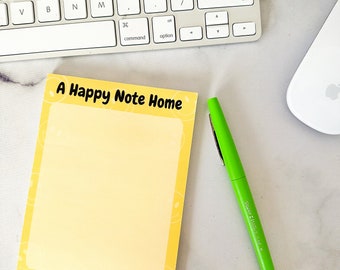 A Happy Note Home Note Pad | Small Notepad | To-Do List