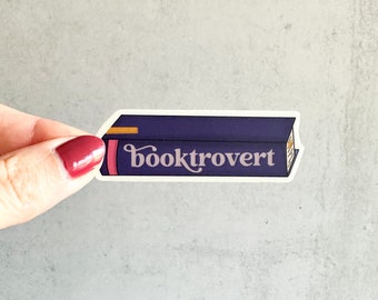 Booktrovert Vinyl Sticker | Laptop Sticker | Water Bottle Sticker