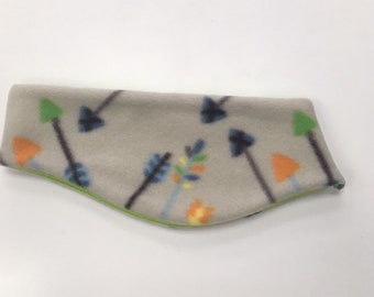 Fleece Tan arrows ear warmer headband