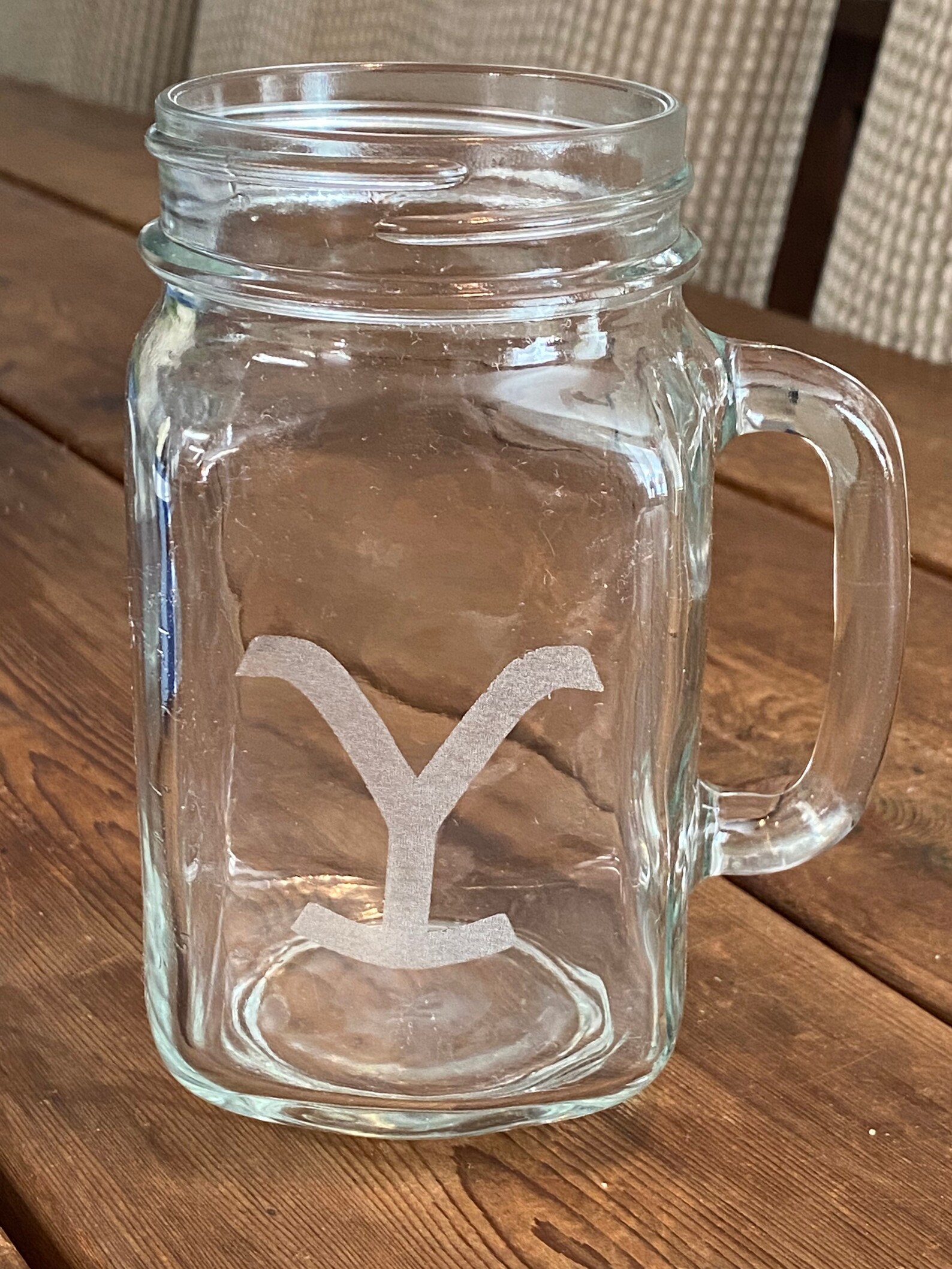 4 Laser Engraved Cattle Brand Mason Jar Mugs Etsy