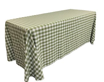 LA Linen Gingham Checkered Square Tablecloth 84 x 84 Turquoise and White LA Linen Gingham Checkered Square Tablecloth 84 x 84 Turquoise and White