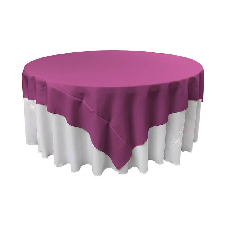 Made in USA LA Linen Square Polyester Poplin Tablecloth 72 x 72