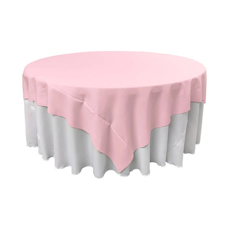 Made in USA LA Linen Square Polyester Poplin Tablecloth 72 x 72