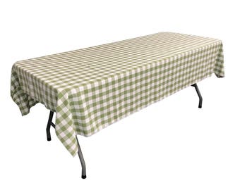 Polyester Checkered Table Linens . Made in the USA