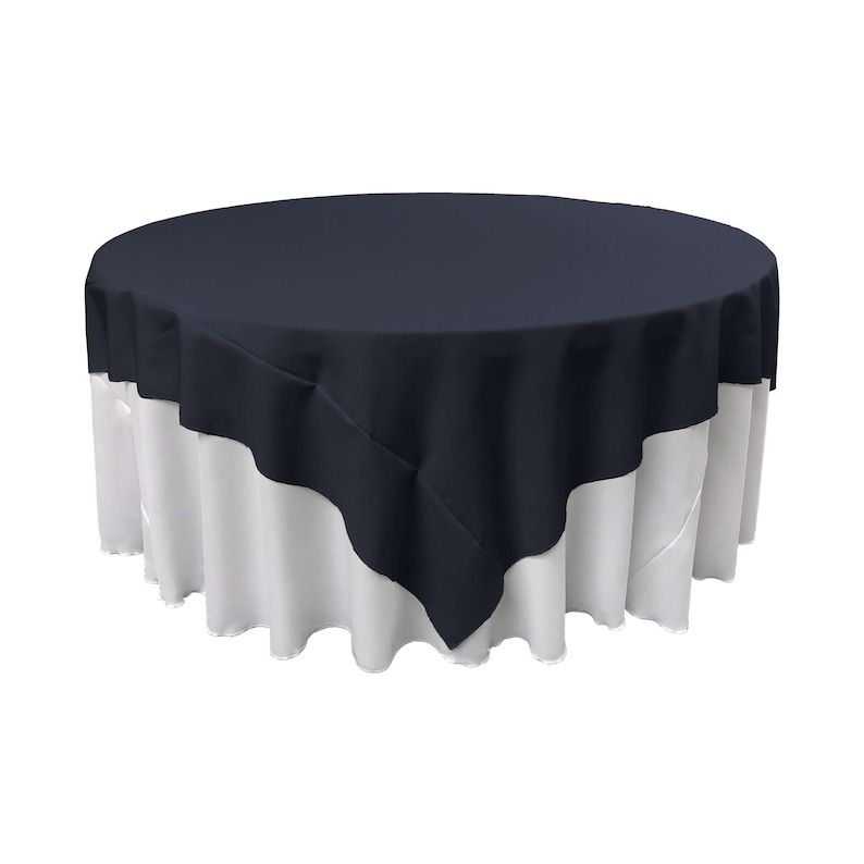 Made in USA LA Linen Square Polyester Poplin Tablecloth 72 x 72