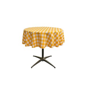 Made in the USA. Checkered Tablecloth 51-Inches andor 58-Inches Round