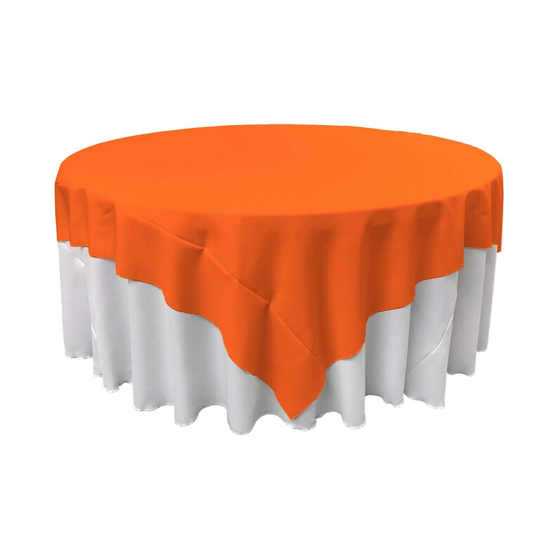 Made in USA LA Linen Square Polyester Poplin Tablecloth 72 x 72