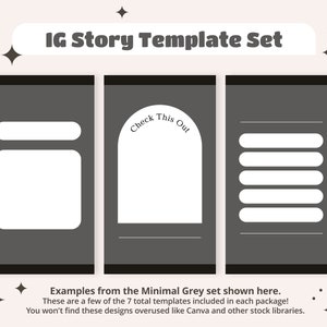 Plantilla de historia IG de Instagram - Minimal Grey Set DESCARGAR