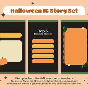 Instagram IG Herfst Halloween Story Set DIGITALE DOWNLOAD