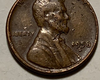 1958 D Lincoln Wheat Cent **ERRORS****