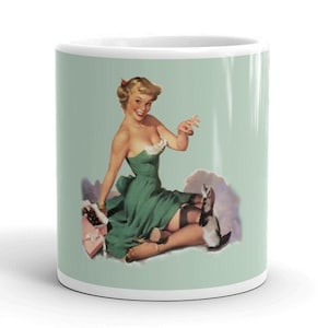 Ferret Pin-Up Mug, &quot;Pin up, Stand Up&quot;