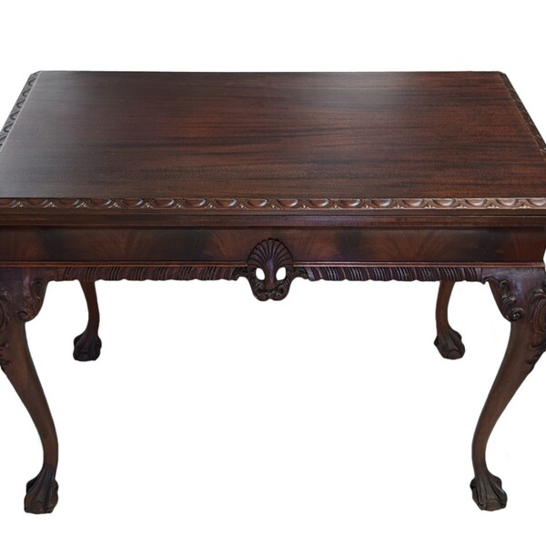 Mid 20th Century Flip Top Table, Mahogany, 30″H, Read entire ad!!! Shipping not included in cost!!!  PA6393RB