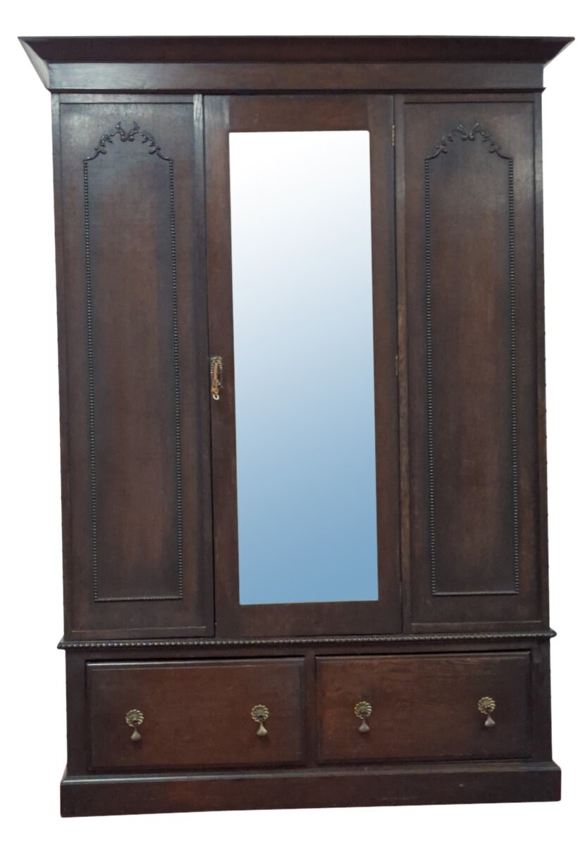 Late 19th Century Antique English Armoire Oak 79H PA6203 Etsy