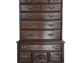 American Drew Queen Anne Style Highboy, Mahogany, 76.5″H, Read entire ad!!! Shipping not included in cost!!! PA6368TL