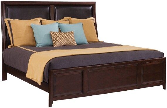 New Showroom Sample Kincaid Queen Bed Leather Alston Shipping Delivery Cost Extra Contact For Quote Pa4996