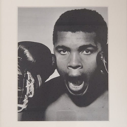 Muhammad Ali shops Image, Phillippe Halsman, Framed, Matted, 8×10, PA5394