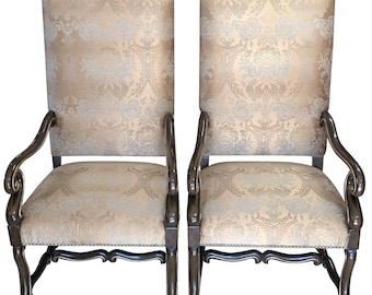 Pair of Marge Carson "San Marino" Armchairs, 48"H, Shipping not one cent!!! Please read the ad!!! PA6872