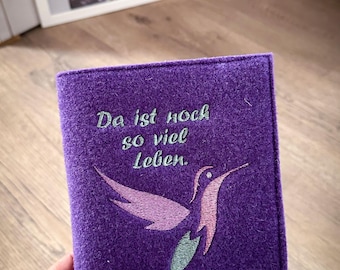 Personalized therapy passport cover | Oncology passport cover | Chemo passport cover | Gift for cancer patients | Hummingbird with name
