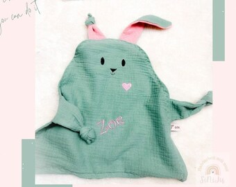 Comforter heart bunny, personalized with attention to detail - muslin