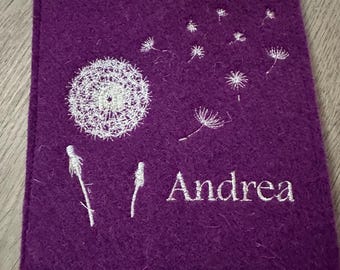 Personalized therapy passport cover | Cancer therapy documents | Embroidered gift for cancer patients
