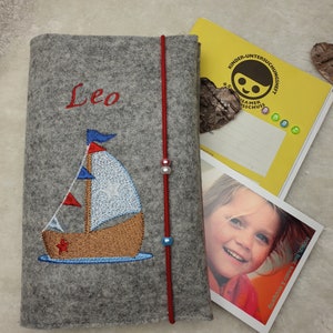 Cubierta Uheft para velero | Funda protectora con nombre | Regalo de nacimiento, personalizado, marítimo.