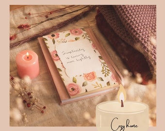 Candle lettering autumn magic - make candle decoration yourself - digital template as PDF