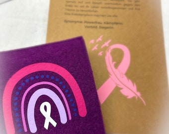 Protective cover for cancer therapy documents for portpass, allergy pass and oncology card and more - handmade - wool felt