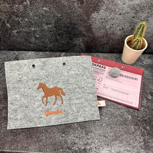 Personalized horse passport covers made of high-quality wool felt stylish protection for your documents image 6