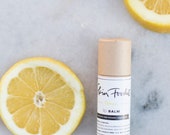 lemon organic lip balm refresh moisturize