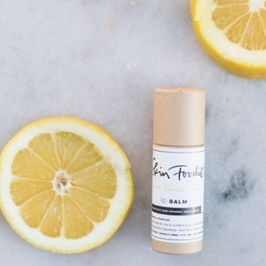 lemon | organic | lip balm | refresh | moisturize