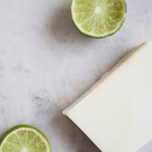 lime + ginger | organic | bar soap | brighten | lighten | repair |