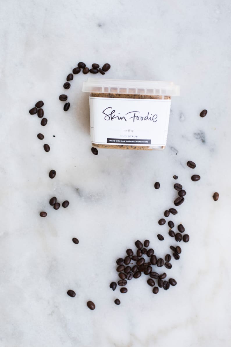 coffee scrub organic call me skinny exfoliate moisturize stimulate vanilla hazelnut image 2