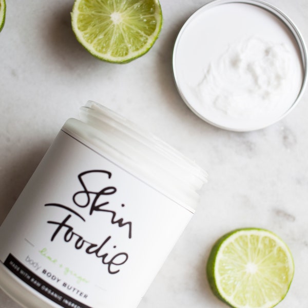 lime + ginger | organic | body butter | brighten | lighten | repair |