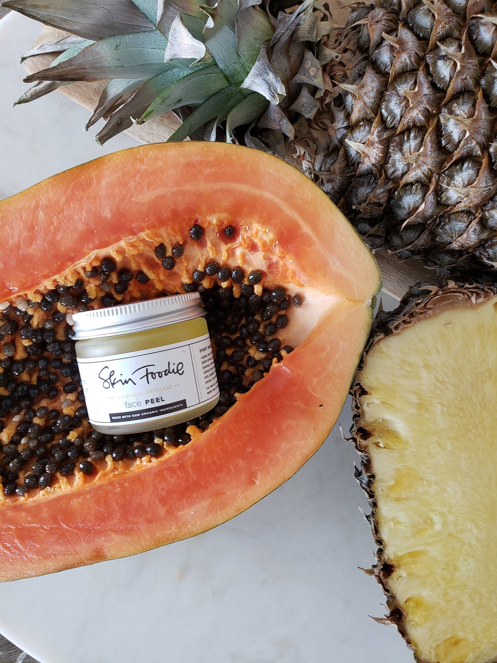 Papaya Pineapple Enzyme Peel Natural Exfoliating Etsy