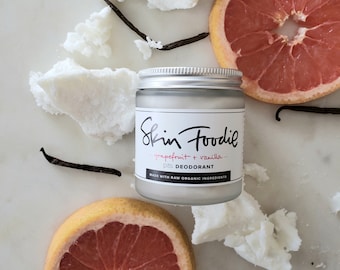 grapefruit + vanilla  | deodorant | skin foodie | natural | organic | green beauty