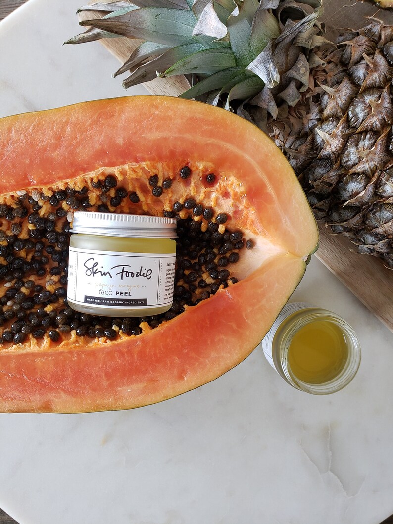 Papaya Pineapple Enzyme Peel Natural Exfoliating Etsy