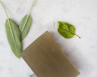 peppermint coriander | bar soap | organic | cooling | soothing |