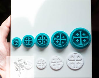 Jerusalem Cross Cutter - Multiple Sizes - Polymer Clay Cutters