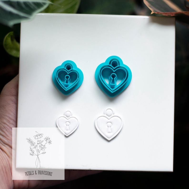 Locket Cutter Name Heart Locket - Polymer Clay Cutter - Different Sizes - Etsy