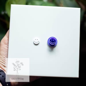 Happy Face Stud Cutter - Polymer Clay Cutter