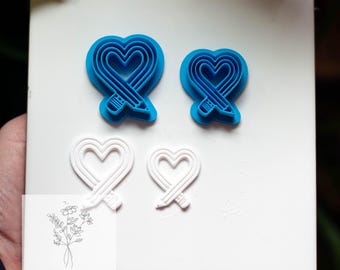 Pencil Heart Cutter - Polymer Clay Cutter - Different Sizes