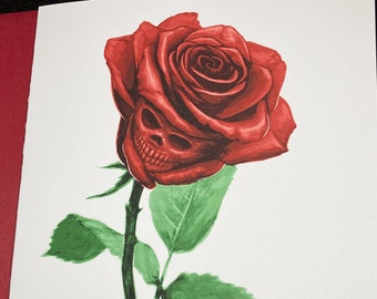 Rosetta - 5x7 Illustrated Greeting Card + Envelope