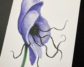 Wolfsbane - 5x7 Illustrated Greeting Card + Envelope