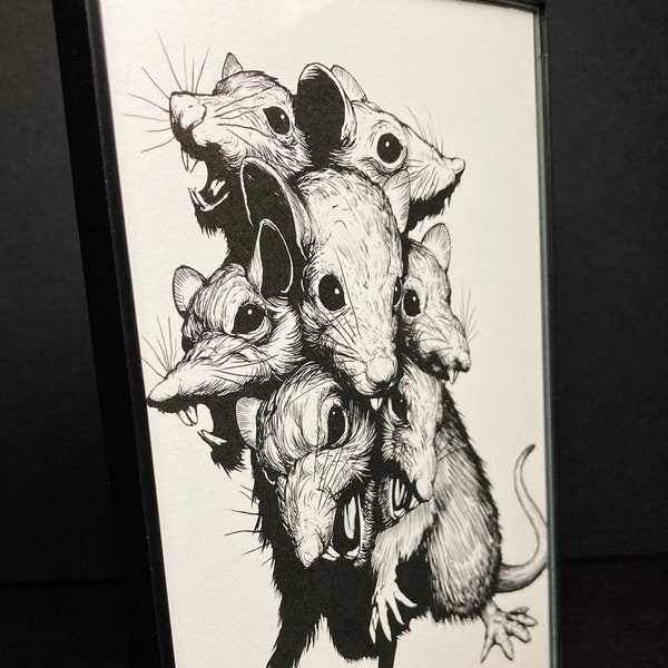 Vermin - 4x6 Framed Print