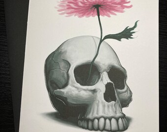 Mumskull - 5x7 Illustrated Greeting Card + Envelope