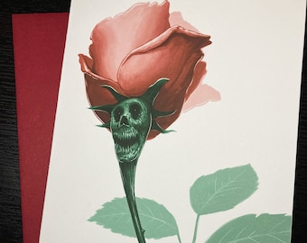 Rosen - 5x7 Illustrated Greeting Card + Envelope