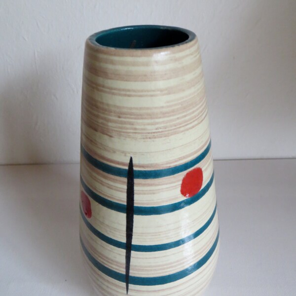 West Germany / Scheurich dots and stripes vase