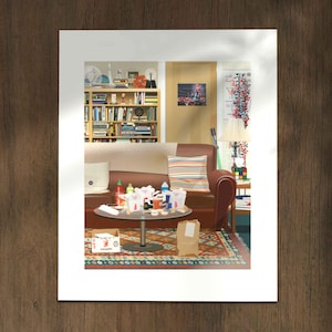 Sheldon's Apartment Art Print, TV sitcom inspired Wall Art, Living Room Home Decor