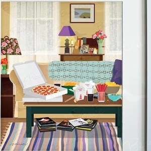 Lorelai’s Living Room - Art Print, Frame Not Included, TV sitcom inspired
